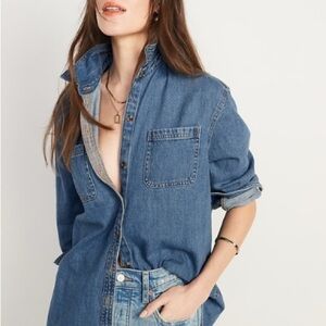 Old Navy Classic Blue Denim Shirt